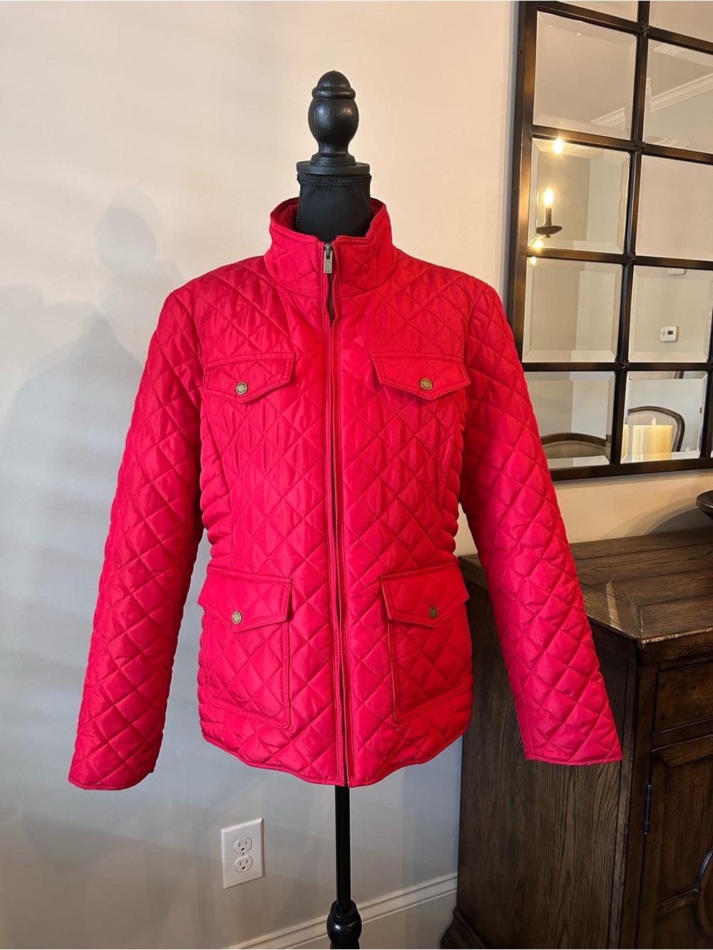 Tommy Hilfiger Women's Quilted Zip-Up Jacket
